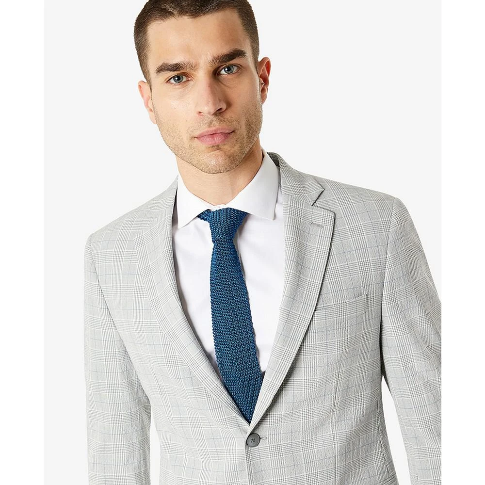 商品Ralph Lauren|Men's UltraFlex Classic-Fit Seersucker Plaid Suit Separate Jacket,价格¥1077,第4张图片详细描述