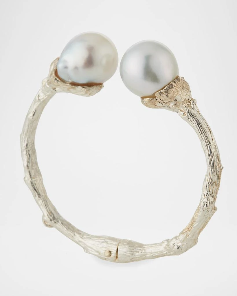 商品K Brunini|Large Twig 16mm Pearl Bangle,价格¥69365,第4张图片详细描述