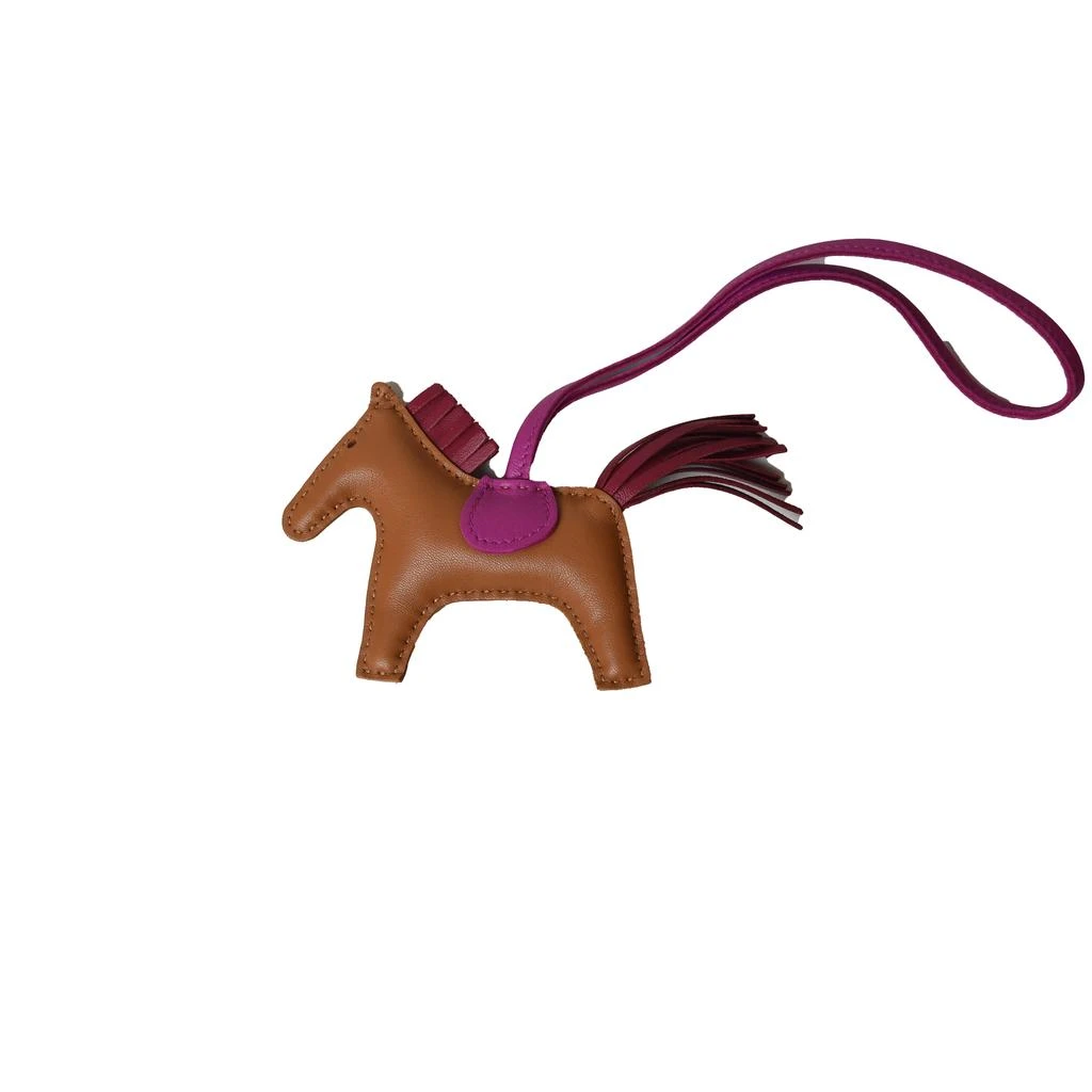 商品Hermes|Hermes Rodeo PM Gold Dark Red Fuchsia,价格¥5597,第1张图片