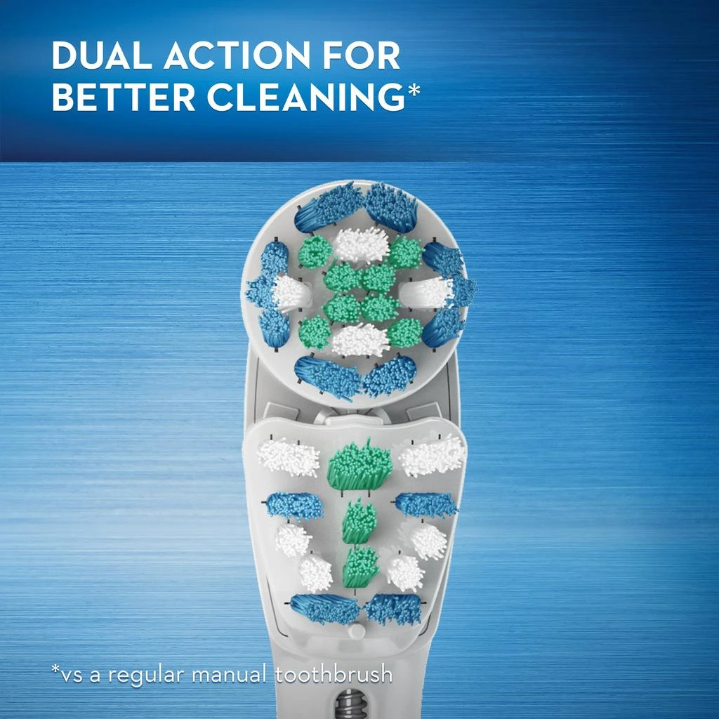 商品Oral-B|Oral-B Vitality Dual Clean Electric Toothbrush, White, 1 Count,价格¥218-¥338,第4张图片详细描述