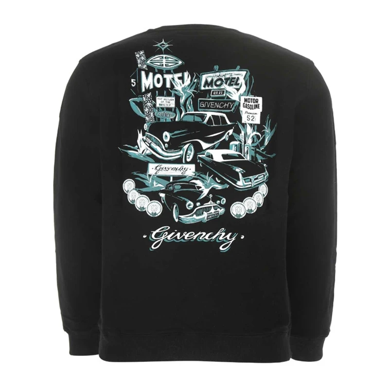 GIVENCHY 男士黑色棉质卫衣/帽衫 BMJ09V30AF-001 商品