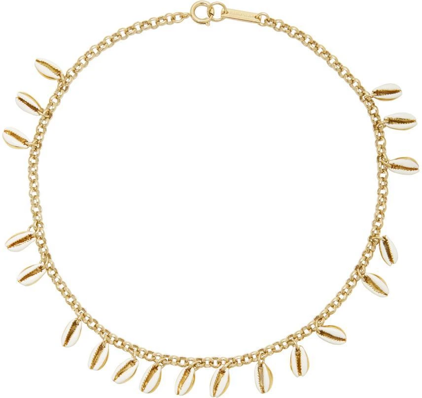 商品Isabel Marant|White & Gold New Amer Necklace,价格¥613,第1张图片