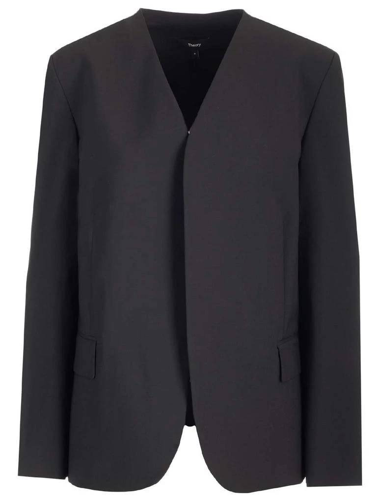 商品Theory|Theory V-Neck Long Sleeved Blazer,价格¥1673,第1张图片