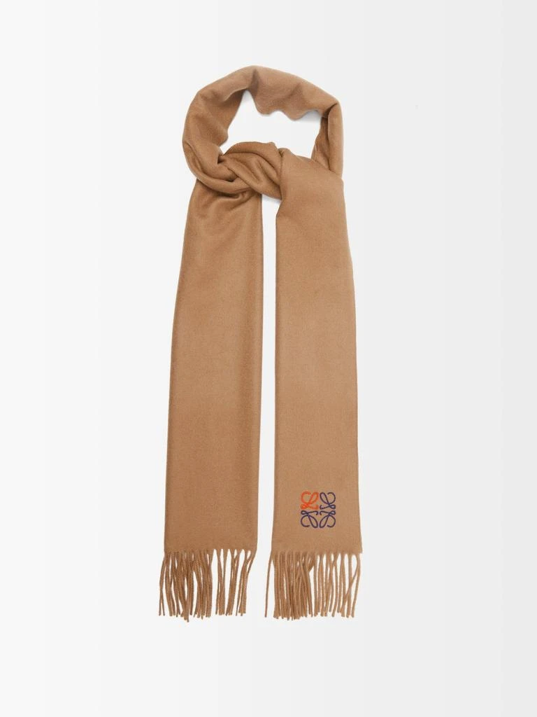 商品Loewe|Anagram-embroidered cashmere scarf,价格¥3468,第1张图片