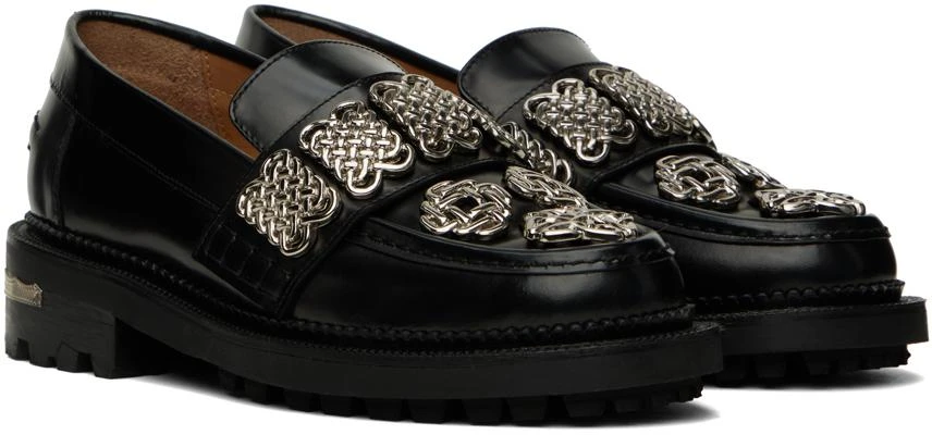 商品Toga Pulla|Black Chain Link Loafers,价格¥3842,第4张图片详细描述