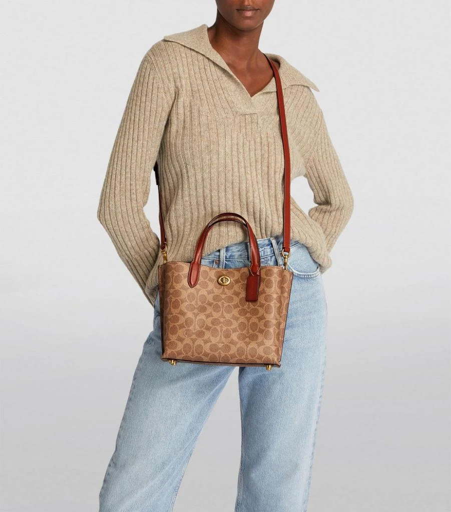 商品Coach|Canvas Willow Top-Handle Bag,价格¥3056,第5张图片详细描述