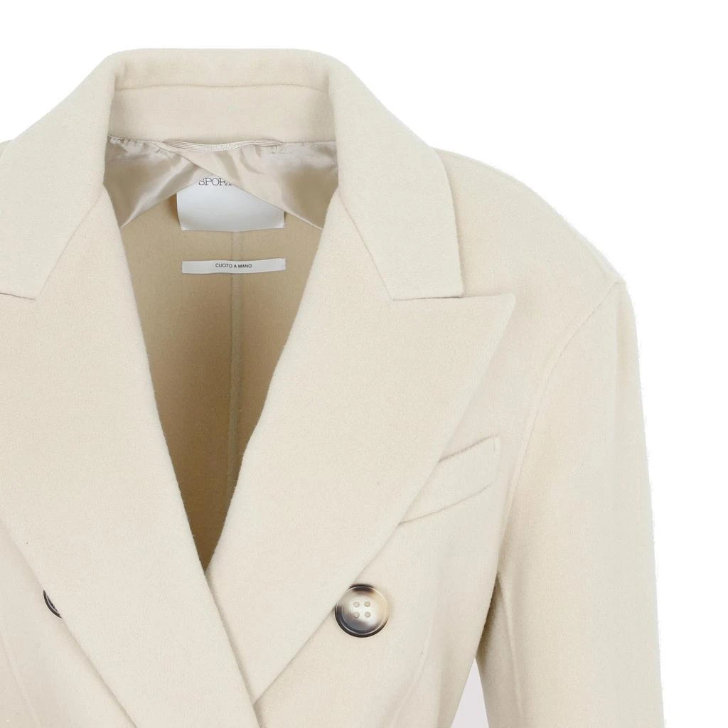商品Max Mara|Sportmax Double-Breasted Belted Coat,价格¥2782,第3张图片详细描述