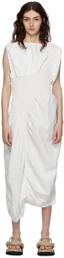 White Wavelet Maxi Dress商品第1张图片规格展示