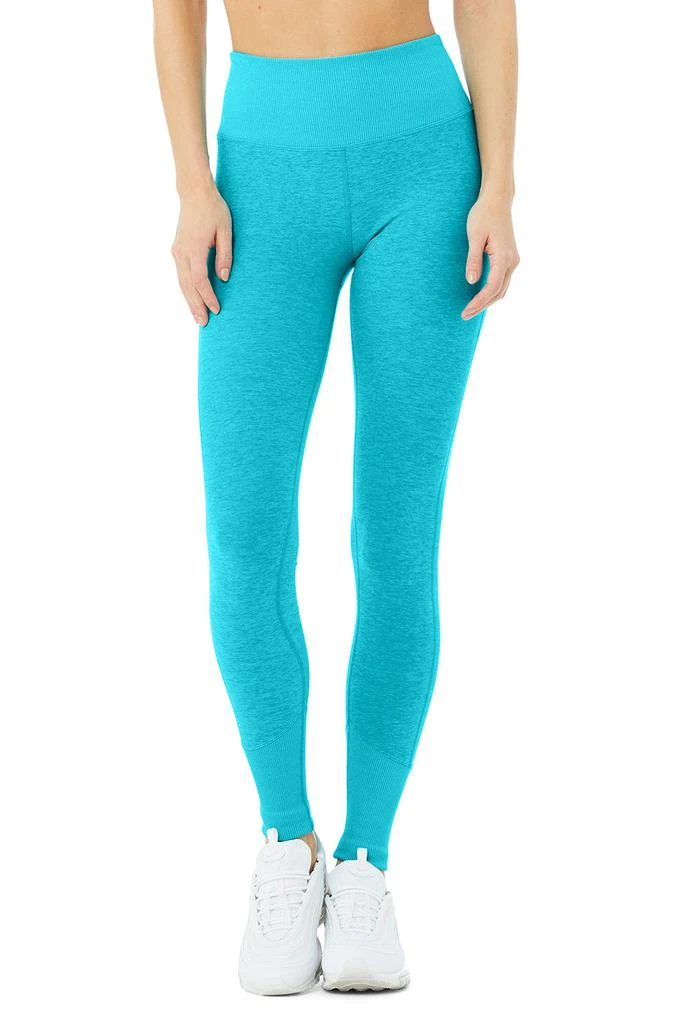 商品Alo|High-Waist Alosoft Lounge Legging - Bright Aqua Heather,价格¥477,第1张图片