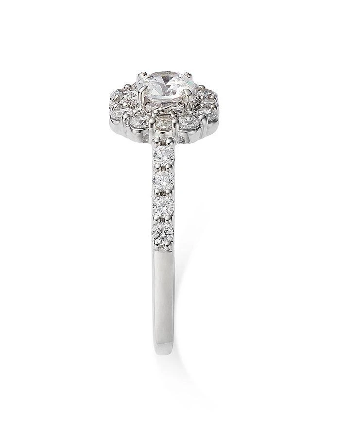 商品Bloomingdale's|Diamond Halo Ring in 14K White Gold, 1.00 ct. t.w. - 100% Exclusive,价格¥38690,第4张图片详细描述