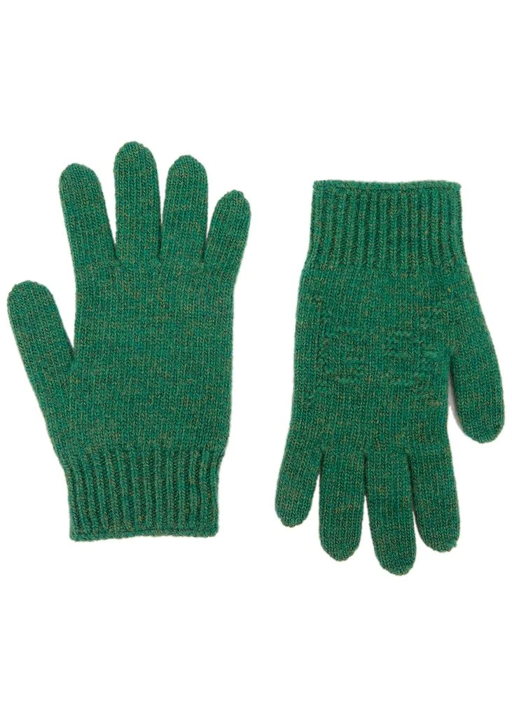 商品Gucci|KIDS Green GG-intarsia wool gloves,价格¥1038,第1张图片