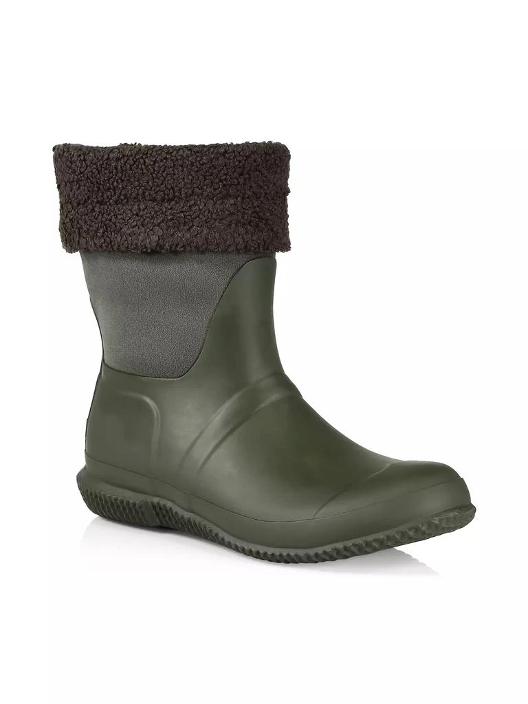 商品Hunter|Roll Top Rubber & Neoprene Faux-Sherpa-Lined Boots,价格¥543,第2张图片详细描述