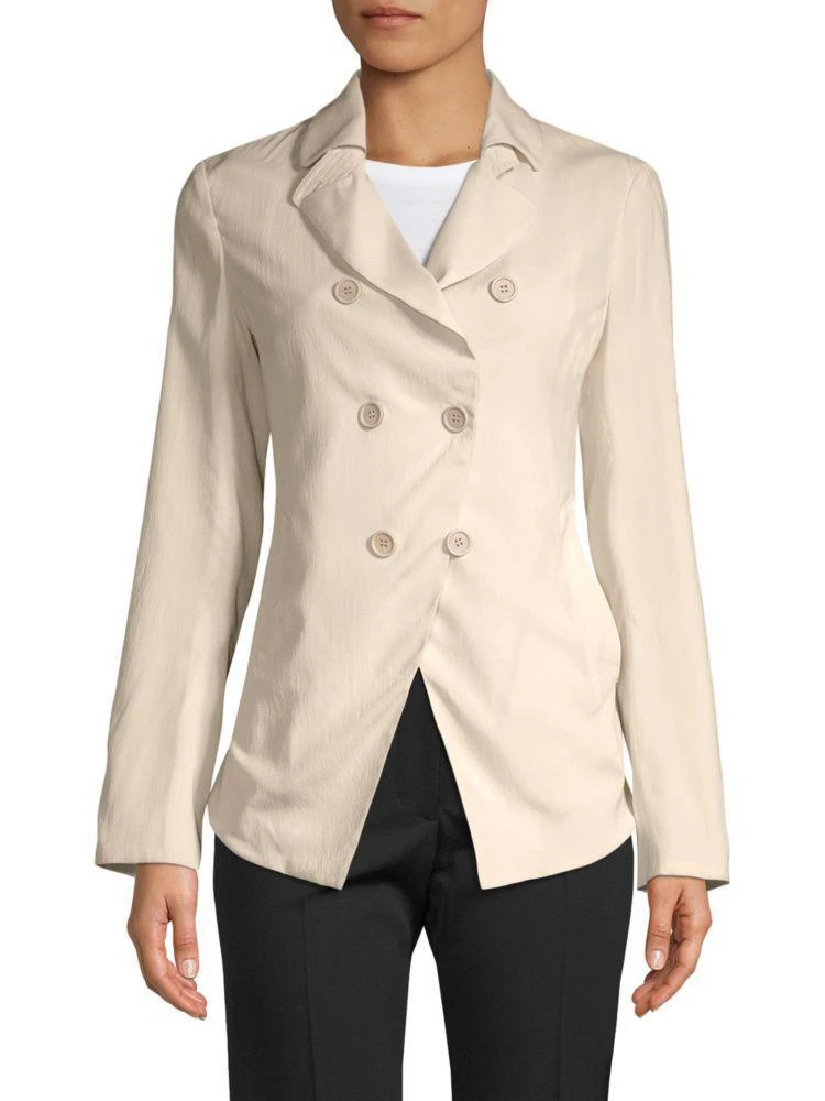 商品Brunello Cucinelli|Stretch-Silk Double-Breasted Blazer,价格¥3908,第1张图片
