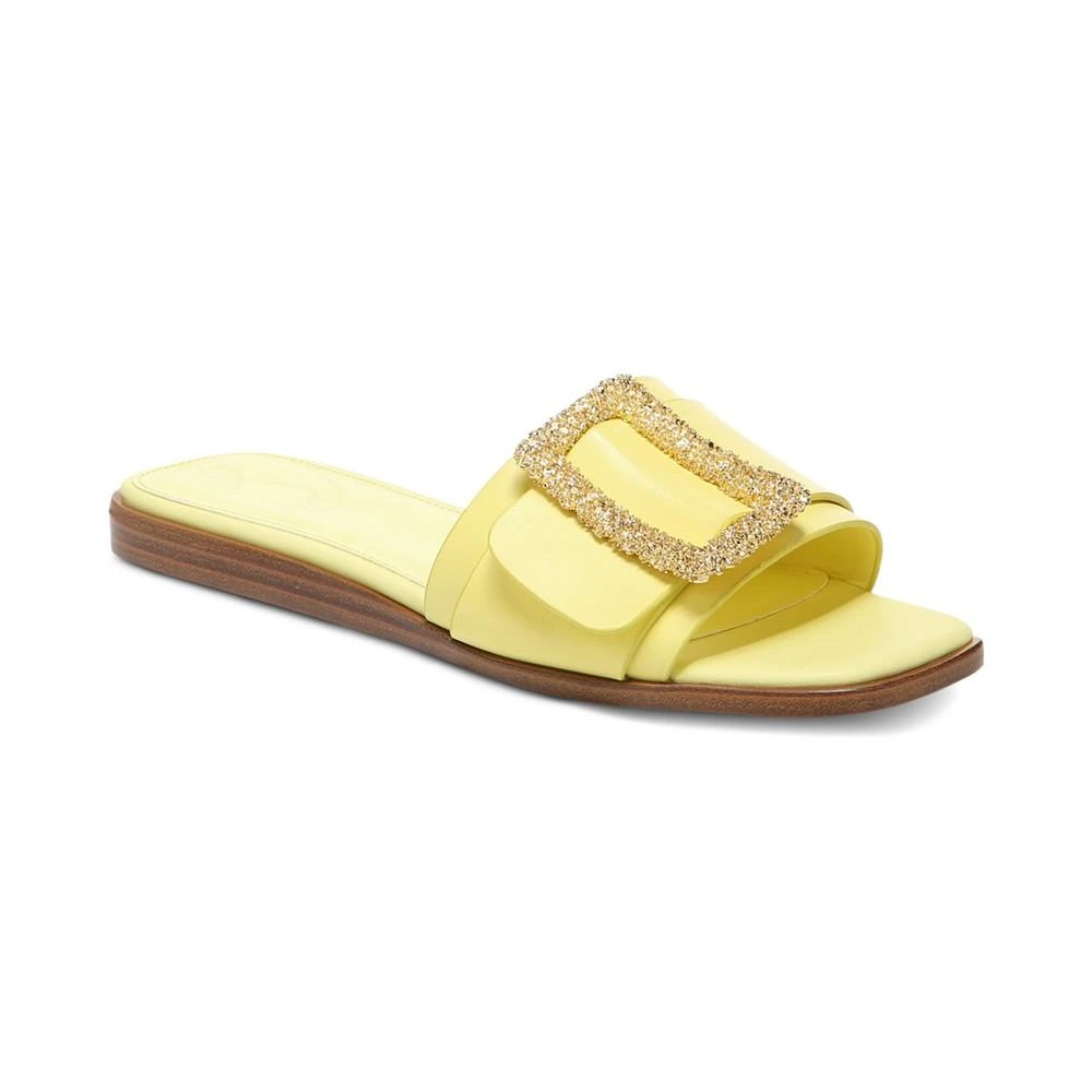 商品Sam Edelman|Women's Inez Buckle Flat Sandals,价格¥532,第1张图片