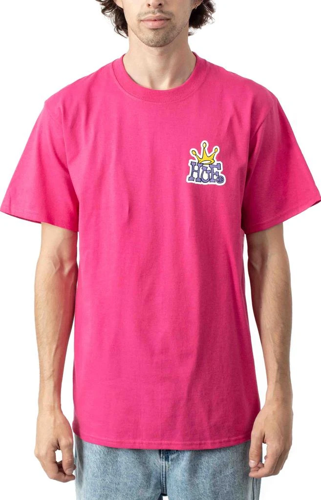 商品HUF|Huf Crown Logo T-Shirt - Sangria,价格¥162,第1张图片