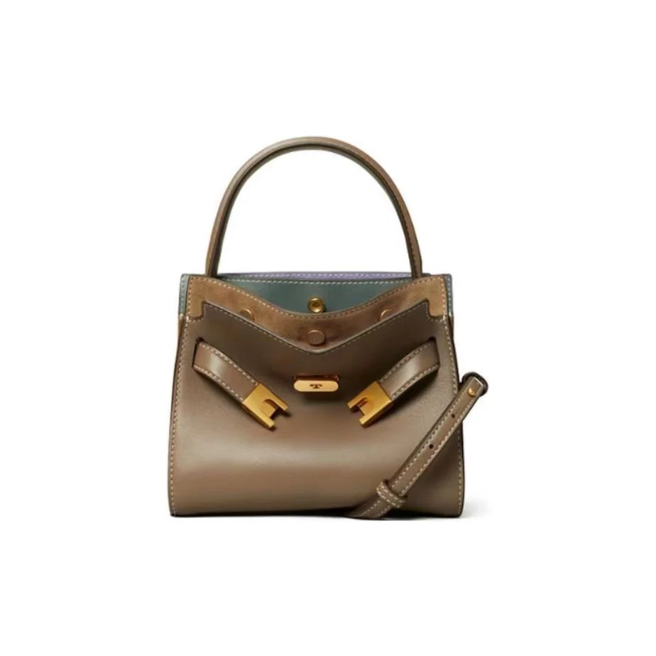 商品[国内直发] Tory Burch|TORY BURCH汤丽柏琦 Lee Radziwill哑光皮革手提包风琴包斜挎包 迷你 划痕微瑕,价格¥3679,第1张图片