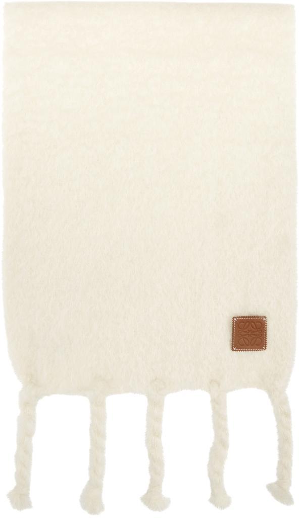 商品Loewe|White Mohair Scarf,价格¥4326,第1张图片