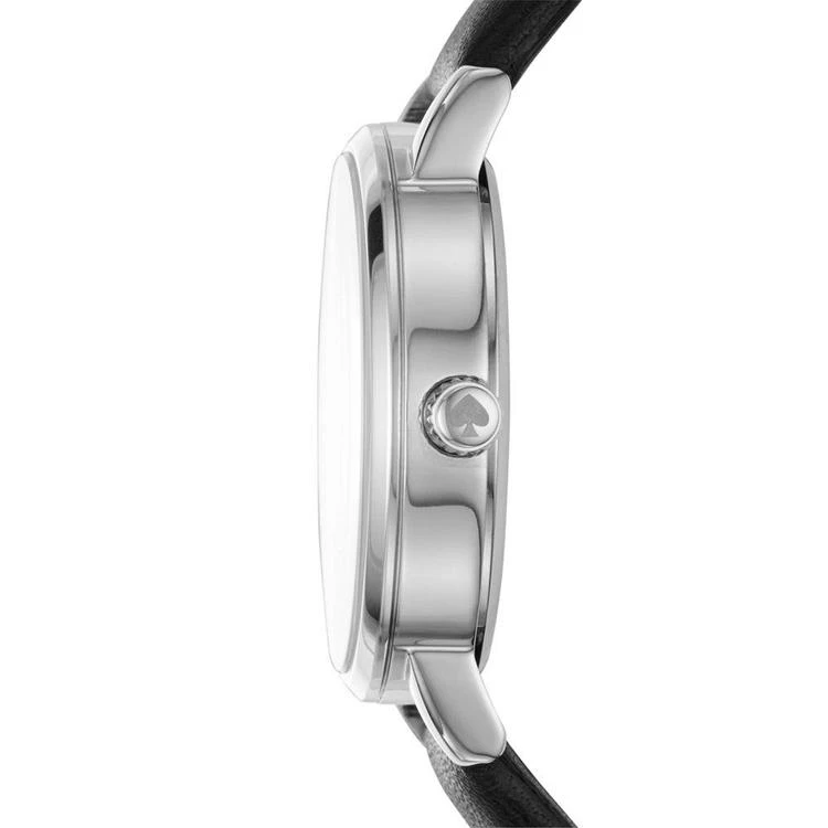 商品Kate Spade|Women's Metro Black Leather Strap Watch 34mm,价格¥786,第2张图片详细描述