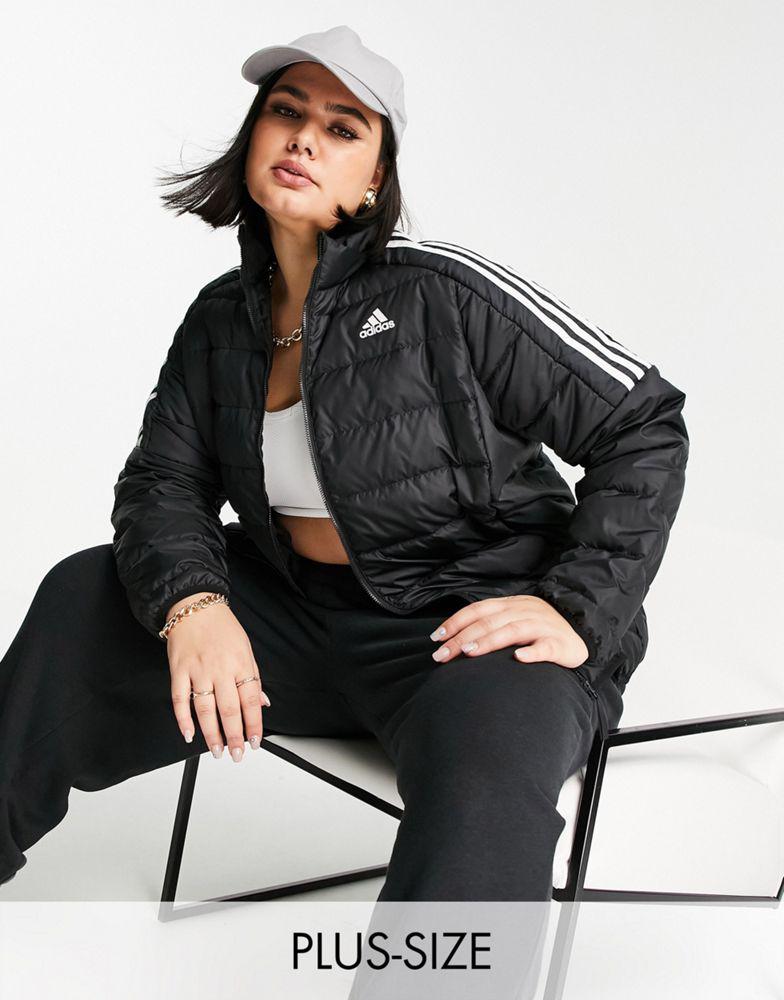 adidas Outdoor Plus down puffer jacket in black商品第1张图片规格展示