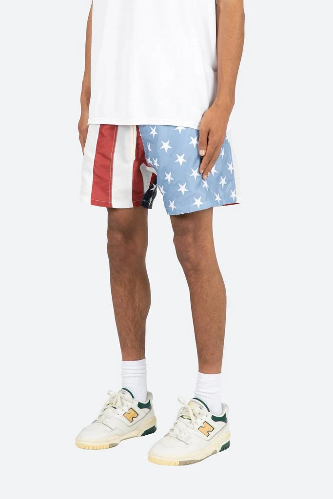 商品MNML|Flag Shorts - Red/White/Blue,价格¥137,第3张图片详细描述