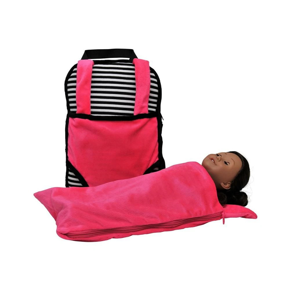 商品The Queen's Treasures|Childs Backpack Doll Carrier, Sleeping Bag Clothes and Accessory Storage,价格¥142,第3张图片详细描述