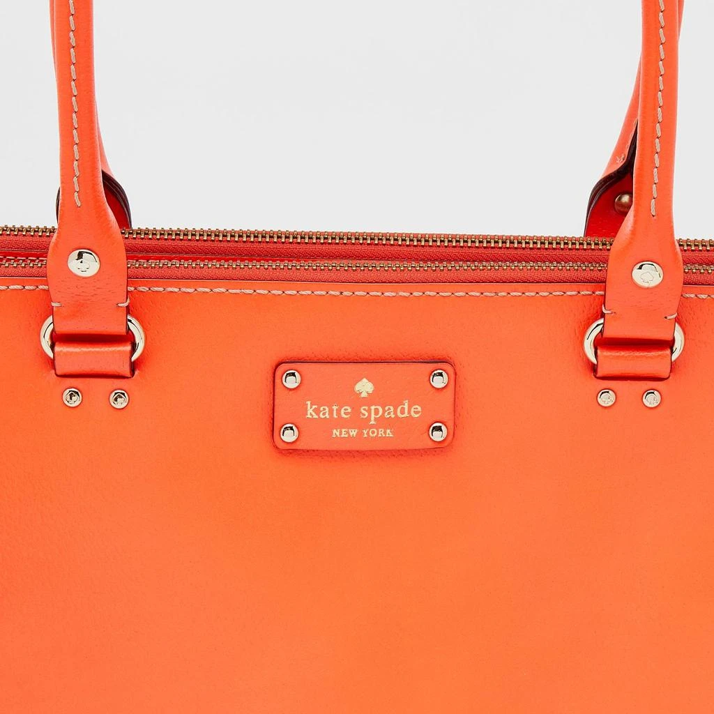 商品[二手商品] Kate Spade|Kate Spade Bright Orange Leather Martine Wellesley Tote,价格¥1037,第5张图片详细描述