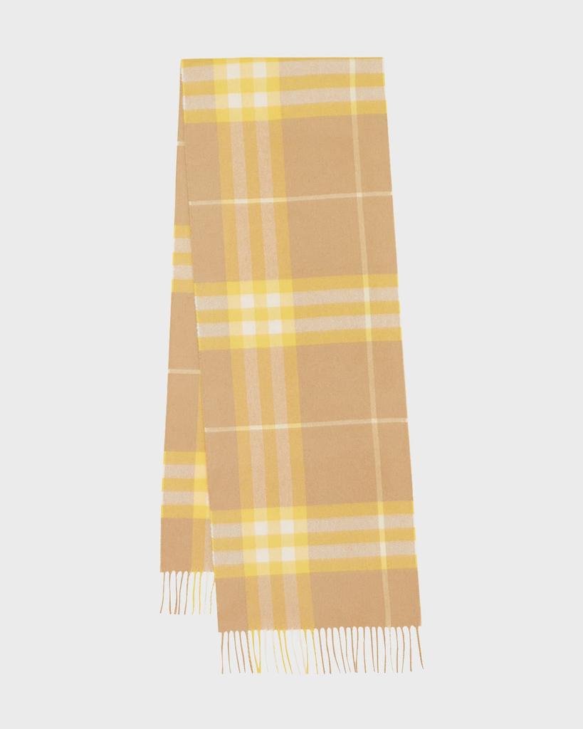 Tonal Giant Check Cashmere Scarf商品第1张图片规格展示