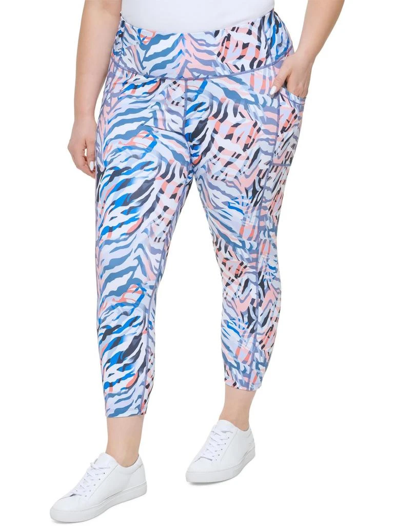 商品Calvin Klein|Womens Fitness Workout Athletic Leggings,价格¥159,第3张图片详细描述