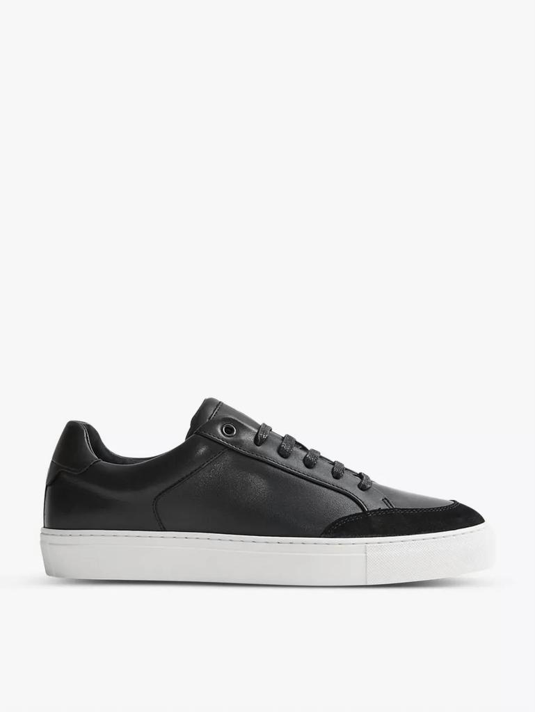 Baskets basses en cuir Ashley pour femme, noires et blanches image 2