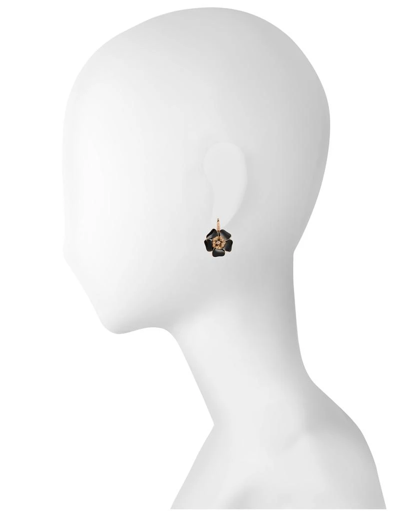 商品Rosato 洛萨朵|Rose Gold Diamonds and Black Enamel Lily Earrings,价格¥21232,第2张图片详细描述