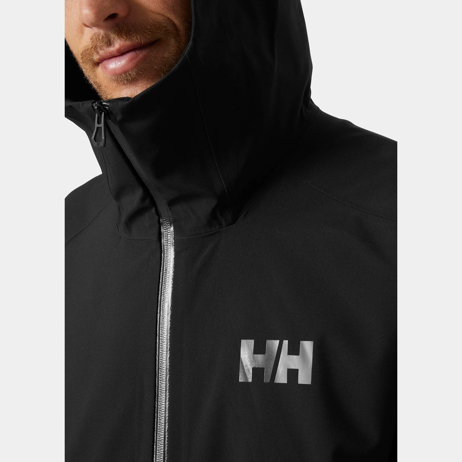 商品【预售7天】 Helly Hansen|Helly Hansen 男士户外冲锋衣 63144990BLACK 黑色,价格¥1906,第6张图片详细描述