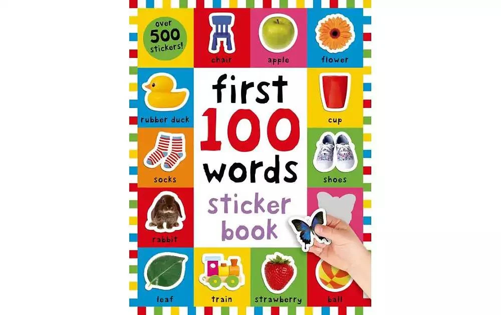 商品Barnes & Noble|First 100 Stickers- Words- Over 500 Stickers by Roger Priddy,价格¥82,第1张图片