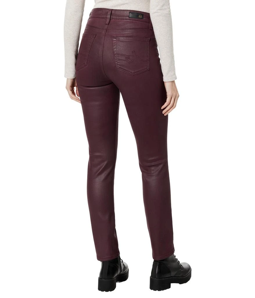 商品AG Jeans|Mari High-Rise Slim Straight in Ltt Lt Pinot Noir,价格¥2048,第2张图片详细描述