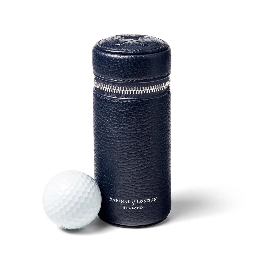 商品Aspinal of London|Golf ball holder navy pebble,价格¥884,第1张图片