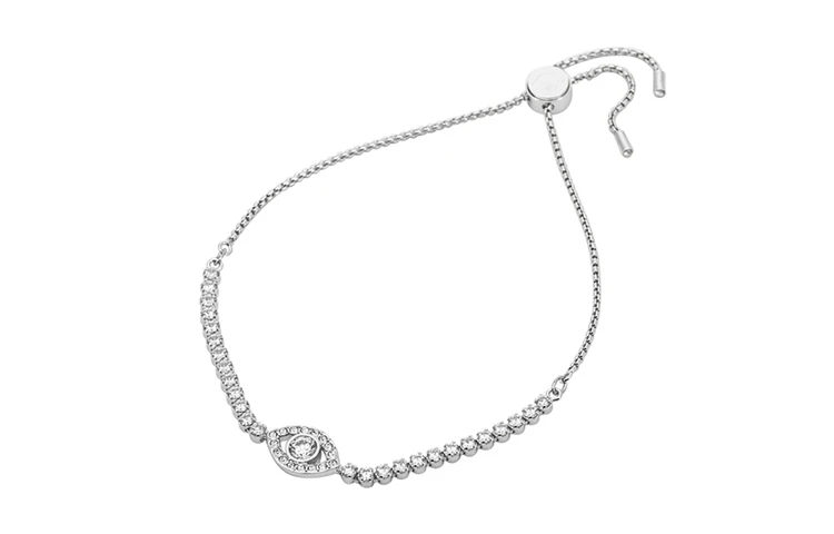 商品[国内直发] Swarovski|施华洛世奇 恶魔之眼手链 女款 镀白金色,价格¥931,第5张图片详细描述