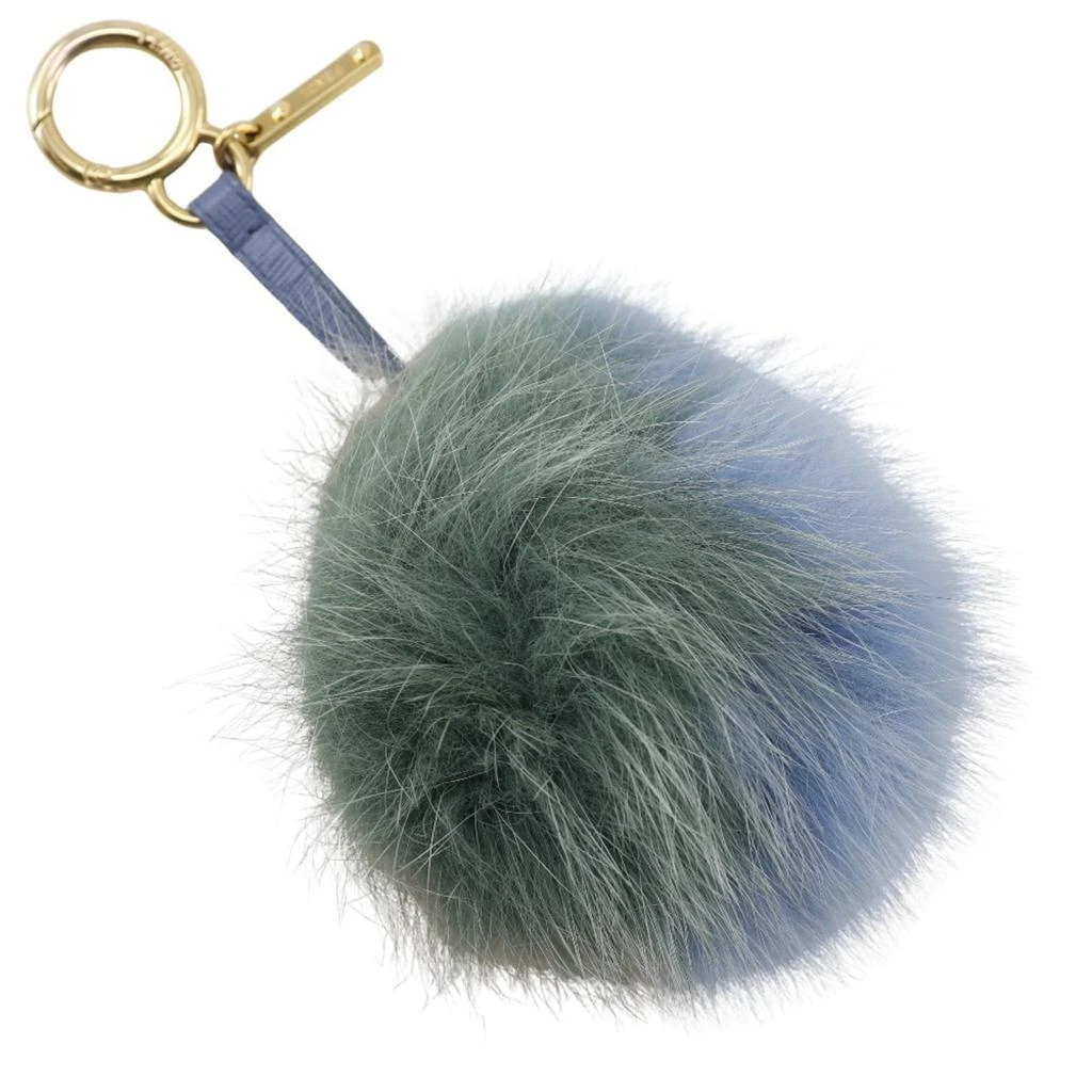 商品[二手商品] Fendi|blue pink Fur Leather Handbag Charm (Pre-Owned),价格¥2681,第2张图片详细描述