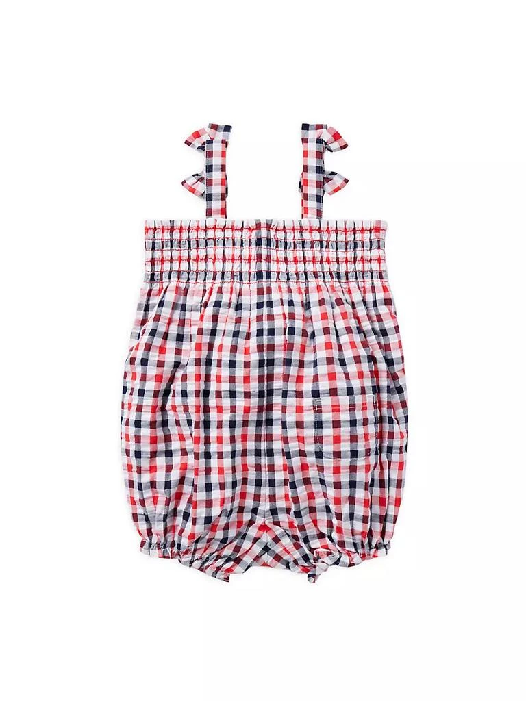 商品Janie and Jack|Baby Girl's Bow Gingham Bubble Romper,价格¥186,第2张图片详细描述