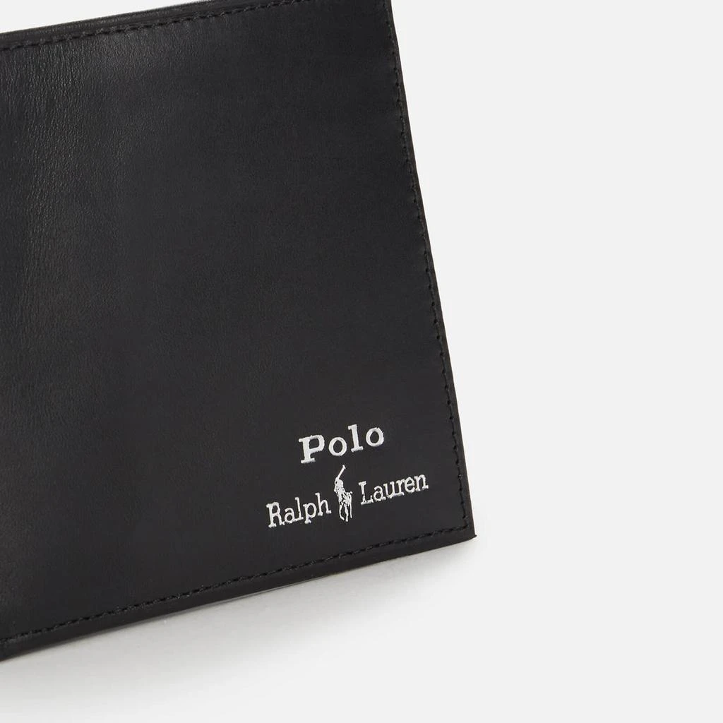 商品Ralph Lauren|Polo Ralph Lauren Men's Smooth Leather Gold Foil Wallet - Black,价格¥600,第4张图片详细描述