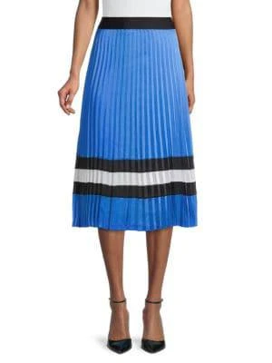 商品Karl Lagerfeld Paris|Pleated Midi Skirt,价格¥526,第1张图片