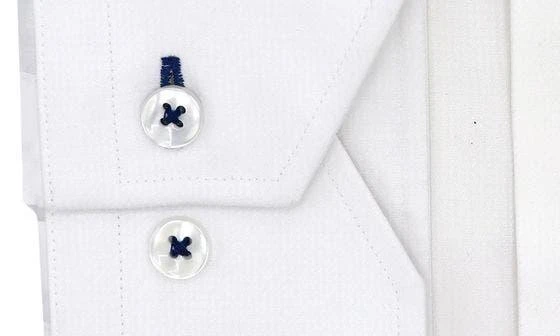 商品Lorenzo Uomo|Trim Fit Textured Stretch Dress Shirt,价格¥327,第3张图片详细描述
