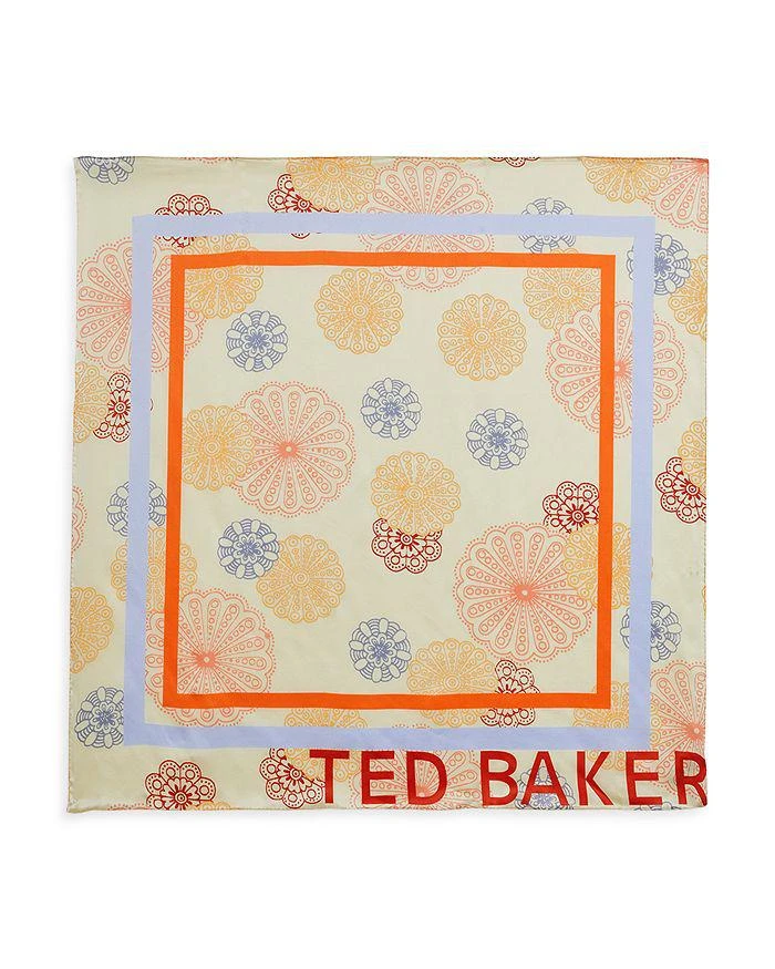 商品Ted Baker London|Saphura Summer Bloom Mandala Dot Silk Square Scarf,价格¥409,第1张图片