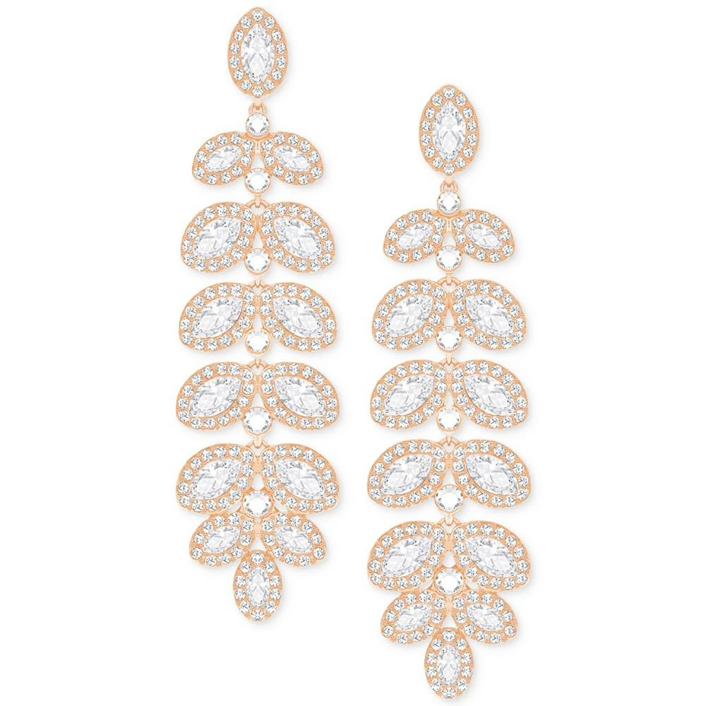 商品Swarovski|Rose Gold-Tone Crystal & Pavé Drop Earrings,价格¥1265,第1张图片