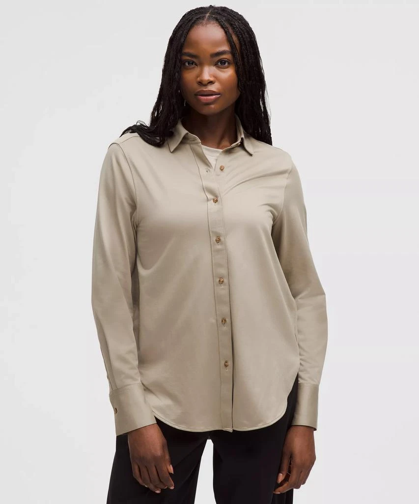 商品Lululemon|Knit Relaxed-Fit Overshirt,价格¥447,第1张图片