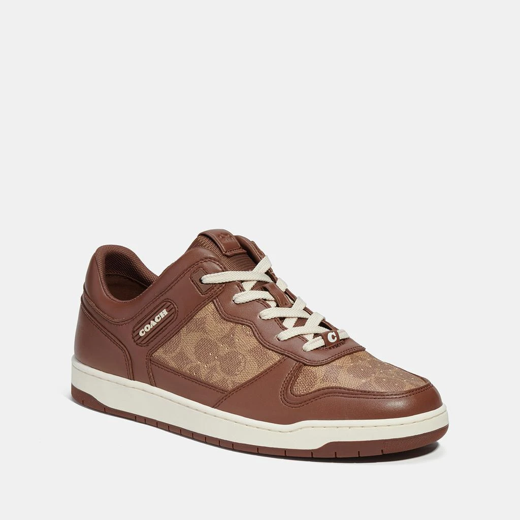 商品Coach|Coach Men's C201 Leather Trainers,价格¥1105,第2张图片详细描述