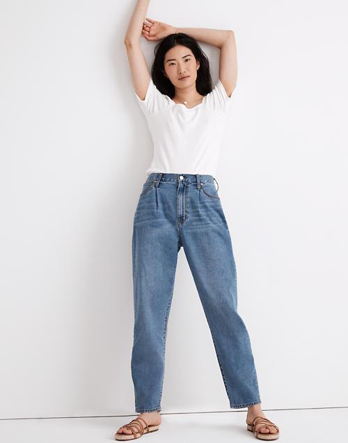 商品Madewell|Baggy Tapered Jeans in Jewell Wash,价格¥561,第1张图片