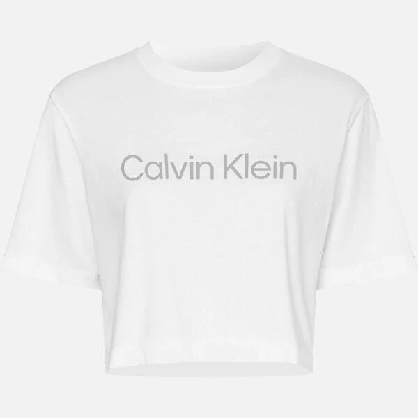 商品Calvin Klein|Calvin Klein Performance Women's Ss Cropped T-Shirt - Bright White,价格¥156,第1张图片详细描述