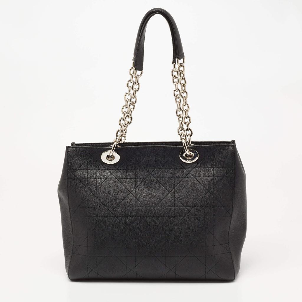 商品[二手商品] Dior|Dior Black Cannage Leather Medium Ultradior Tote,价格¥8303,第6张图片详细描述
