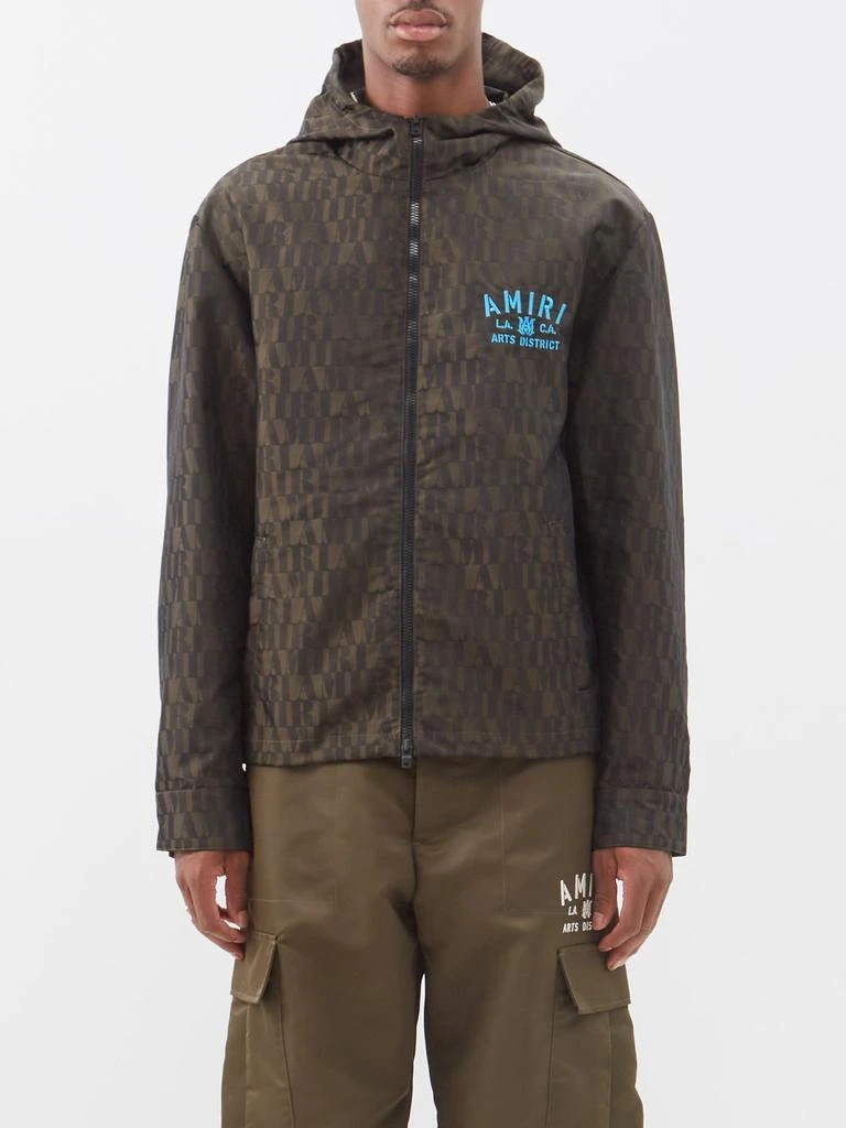 商品AMIRI|Logo-embroidered monogram-print shell jacket,价格¥11178,第1张图片