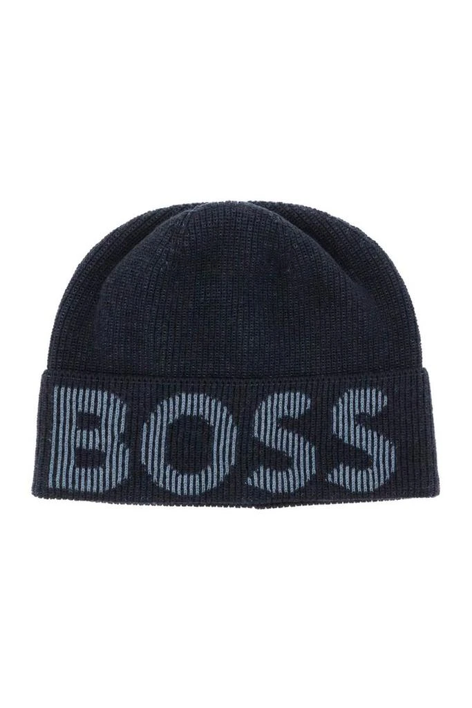 商品Hugo Boss|Boss lamico logo beanie,价格¥456,第1张图片