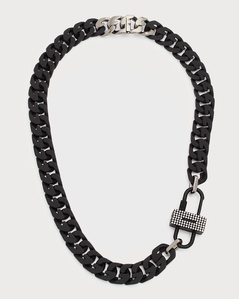 G-Chain Necklace with Crystals商品第1张图片规格展示